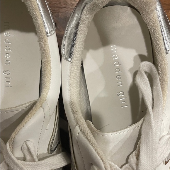 Madden White and Silver Sneakers - Picture 7 of 7